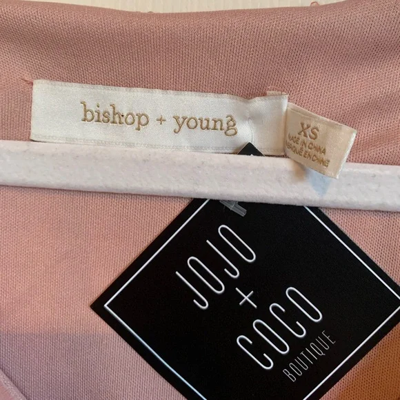 NWT Bishop + Young bubble top in rose. Size XS - Picture 5 of 6